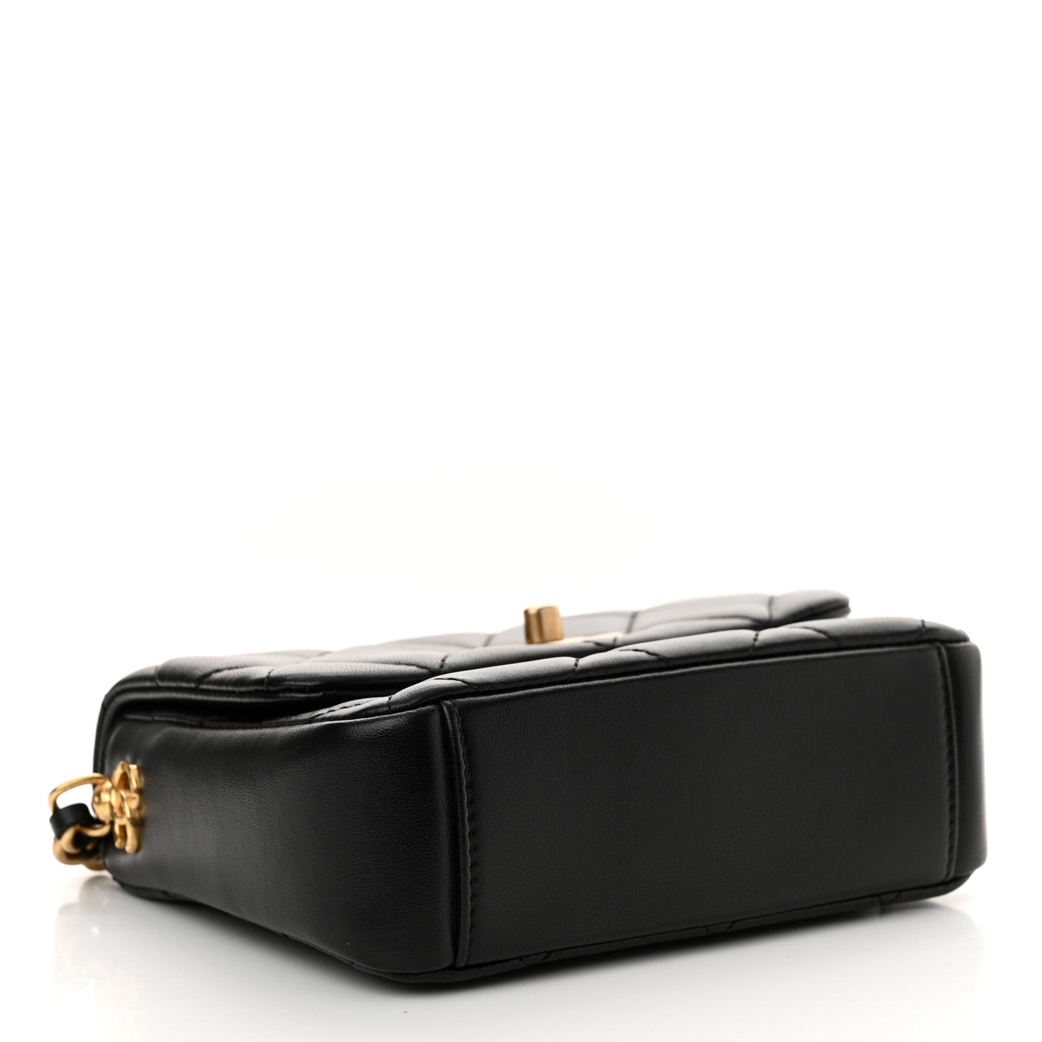 Chanel Lambskin Quilted Mini Side Note Flap Black 4 of 11