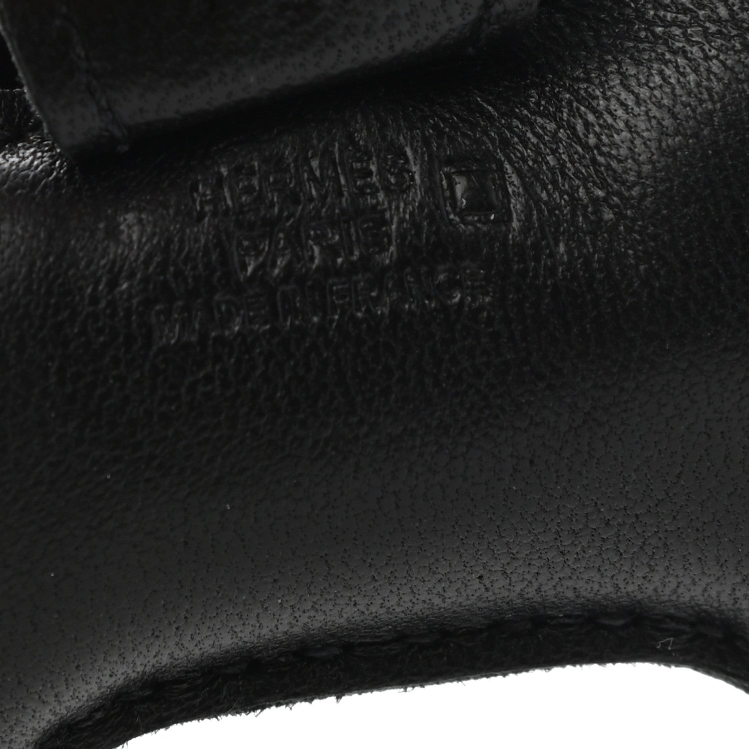 Hermes Milo Lambskin Matte Alligator Touch Grigri Rodeo Horse Bag Charm PM So Black 3 of 5