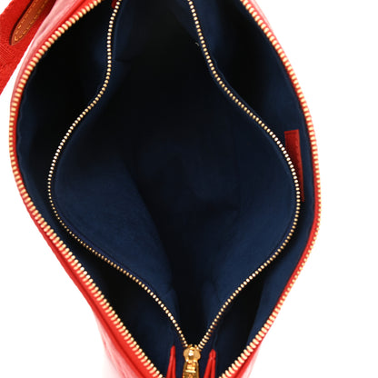 Louis Vuitton Lambskin Embossed Monogram Coussin PM Red 5 of 11