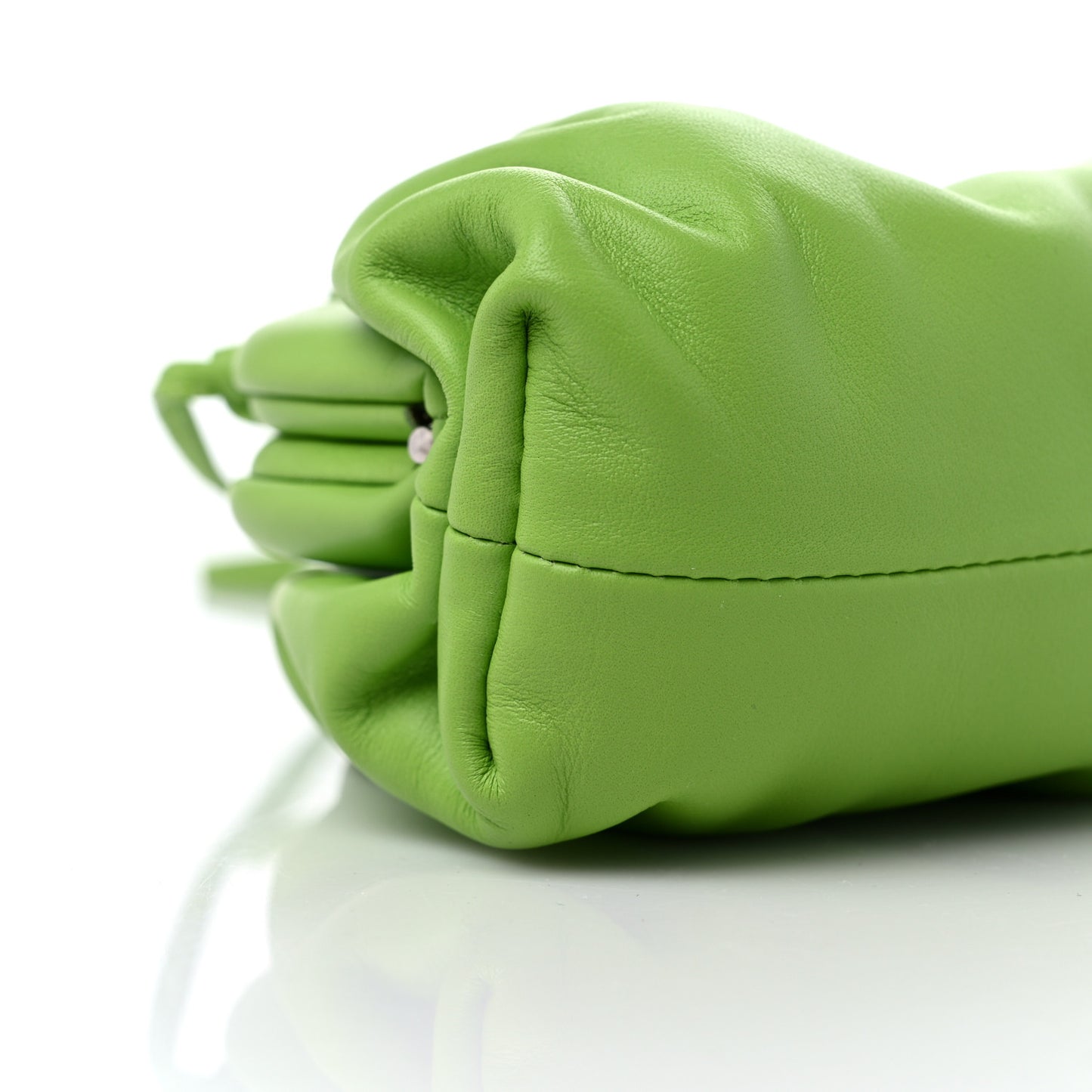 Butter Calfskin The Mini Pouch Acid Green