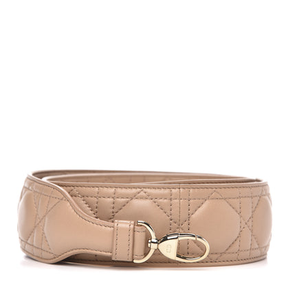 Christian Dior Lambskin Cannage Shoulder Strap Beige 1 of 4