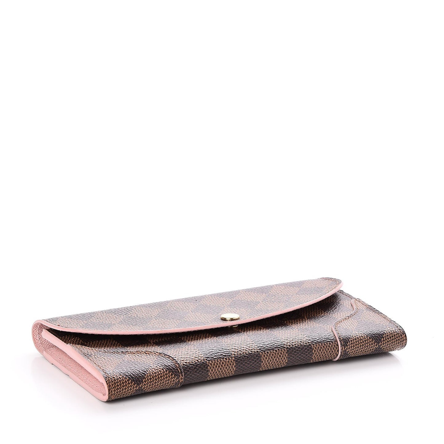 Damier Ebene Caissa Wallet Rose Ballerine