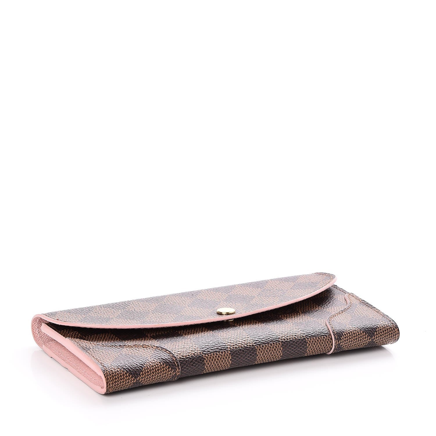 Louis Vuitton Damier Ebene Caissa Wallet Rose Ballerine 4 of 7