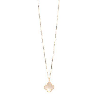 Van Cleef & Arpels 18K Yellow Gold Mother of Pearl Magic Alhambra Long Necklace 1 of 5