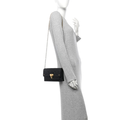 Louis Vuitton Empreinte Vavin Chain Wallet Black 2 of 9