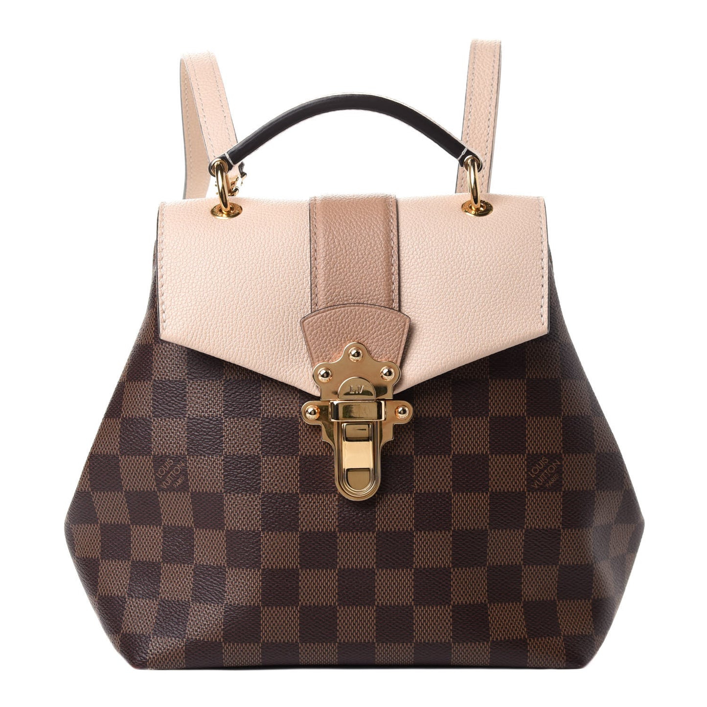 Damier Ebene Clapton Backpack Creme
