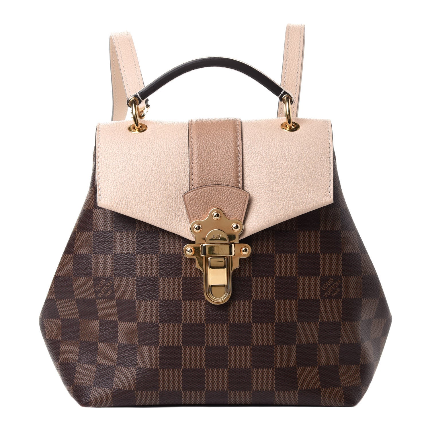 Louis Vuitton Damier Ebene Clapton Backpack Creme 1 of 10
