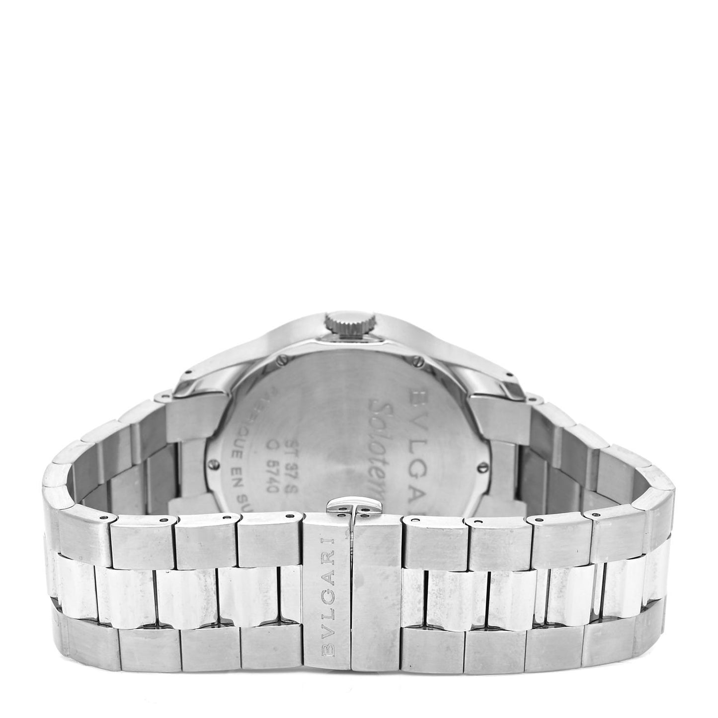 Stainless Steel 37mm Solotempo Quartz Watch Black