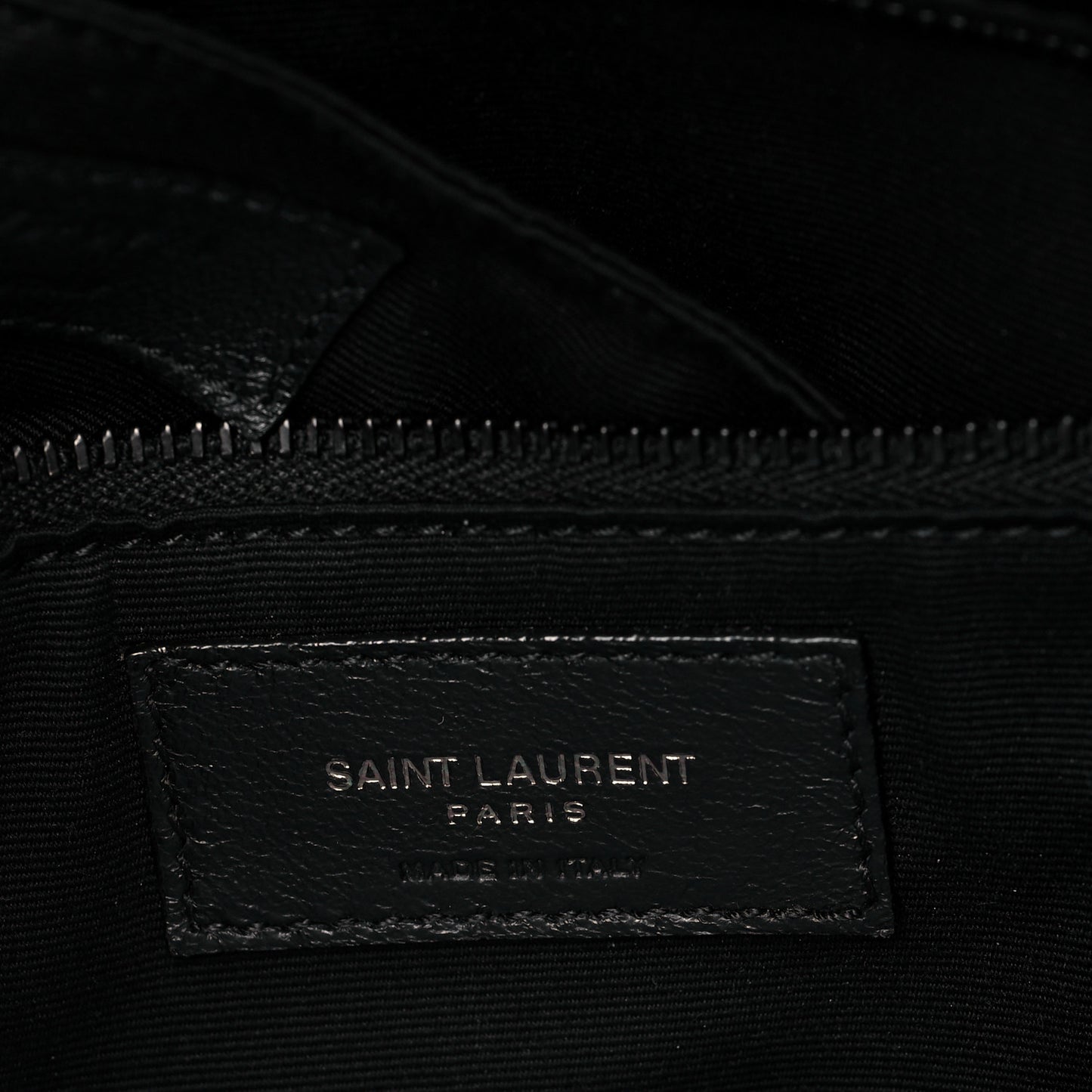 Lambskin Quilted Medium Loulou Puffer Monogram Chain Satchel Black
