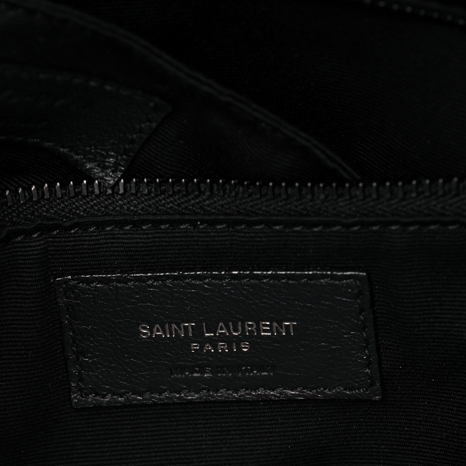 Saint Laurent Lambskin Quilted Medium Loulou Puffer Monogram Chain Satchel Black 6 of 9
