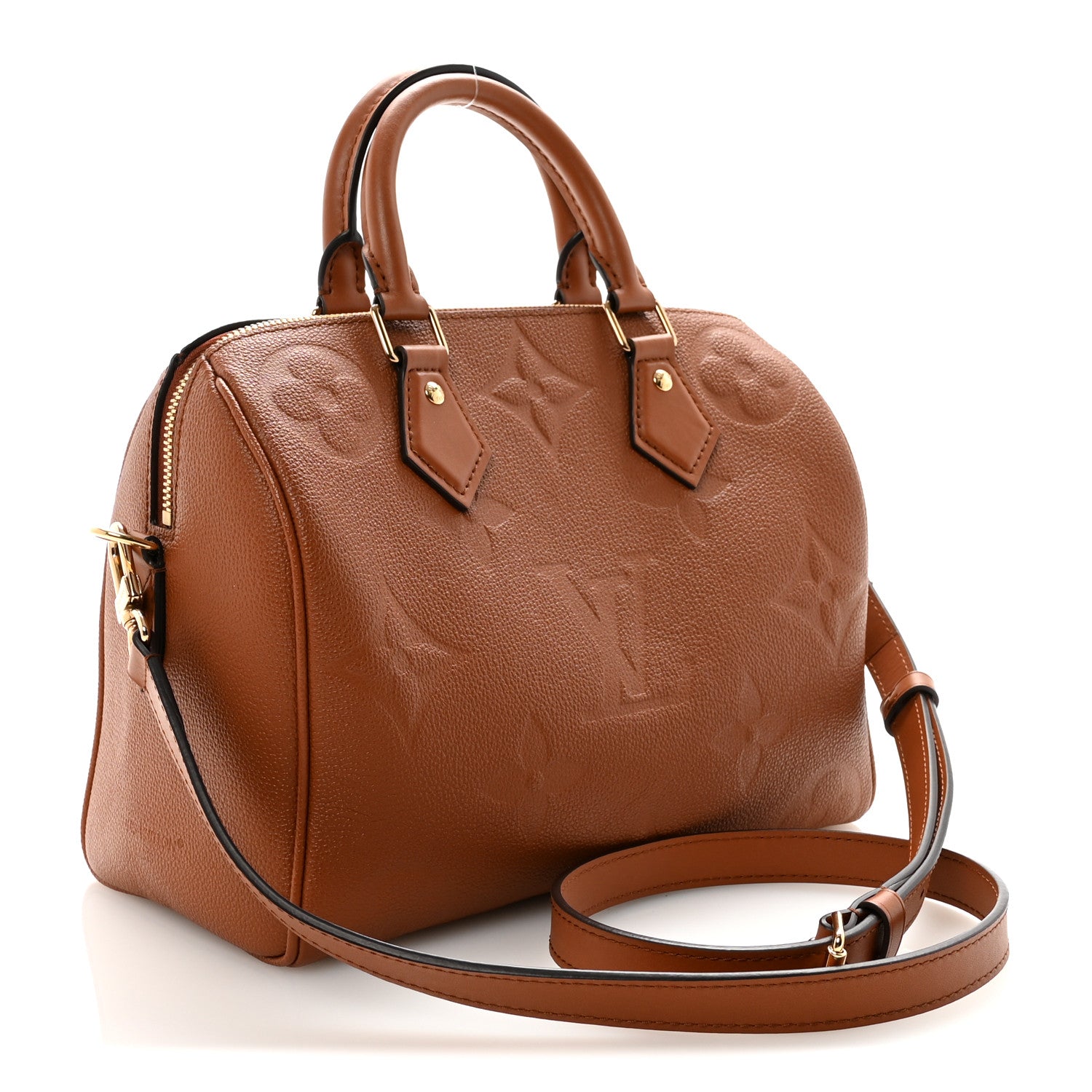 Louis Vuitton Empreinte Monogram Giant Speedy Bandouliere 25 Cognac 2 of 9