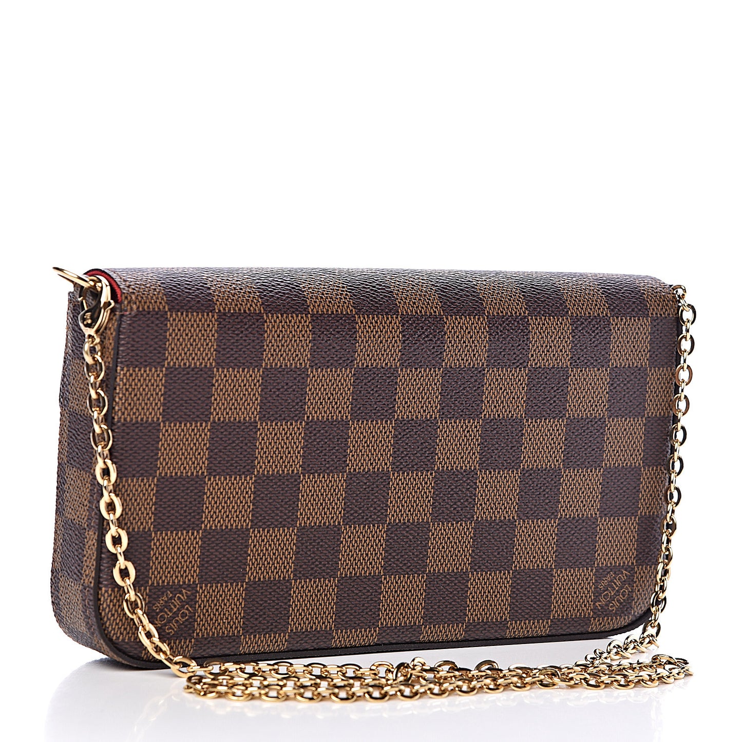 Damier Ebene Pochette Felicie Chain Wallet