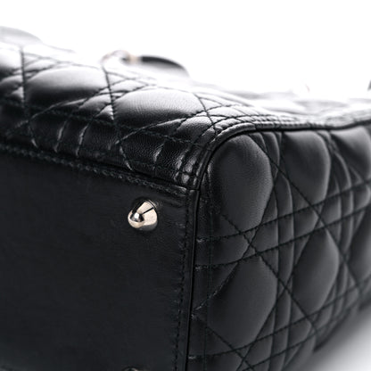 Christian Dior Lambskin Cannage Large Lady Dior Black 11 of 21