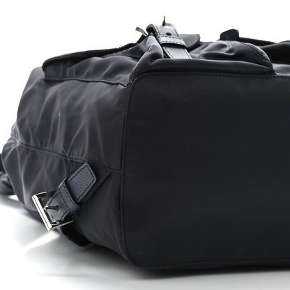 Prada Tessuto Nylon Saffiano Medium Backpack Baltico 8 of 10