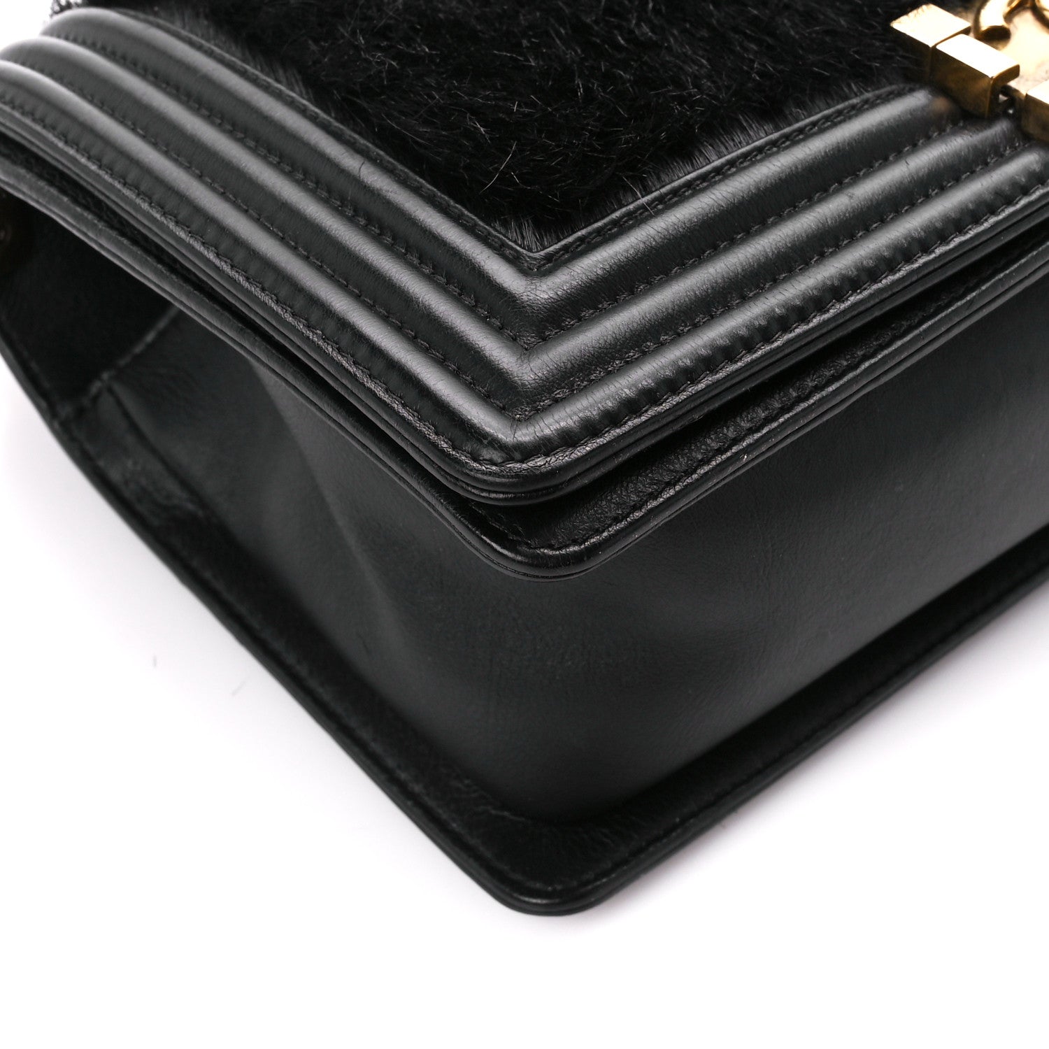 Chanel Goat Hair Medium Celtic Boy Flap Black 9 of 11