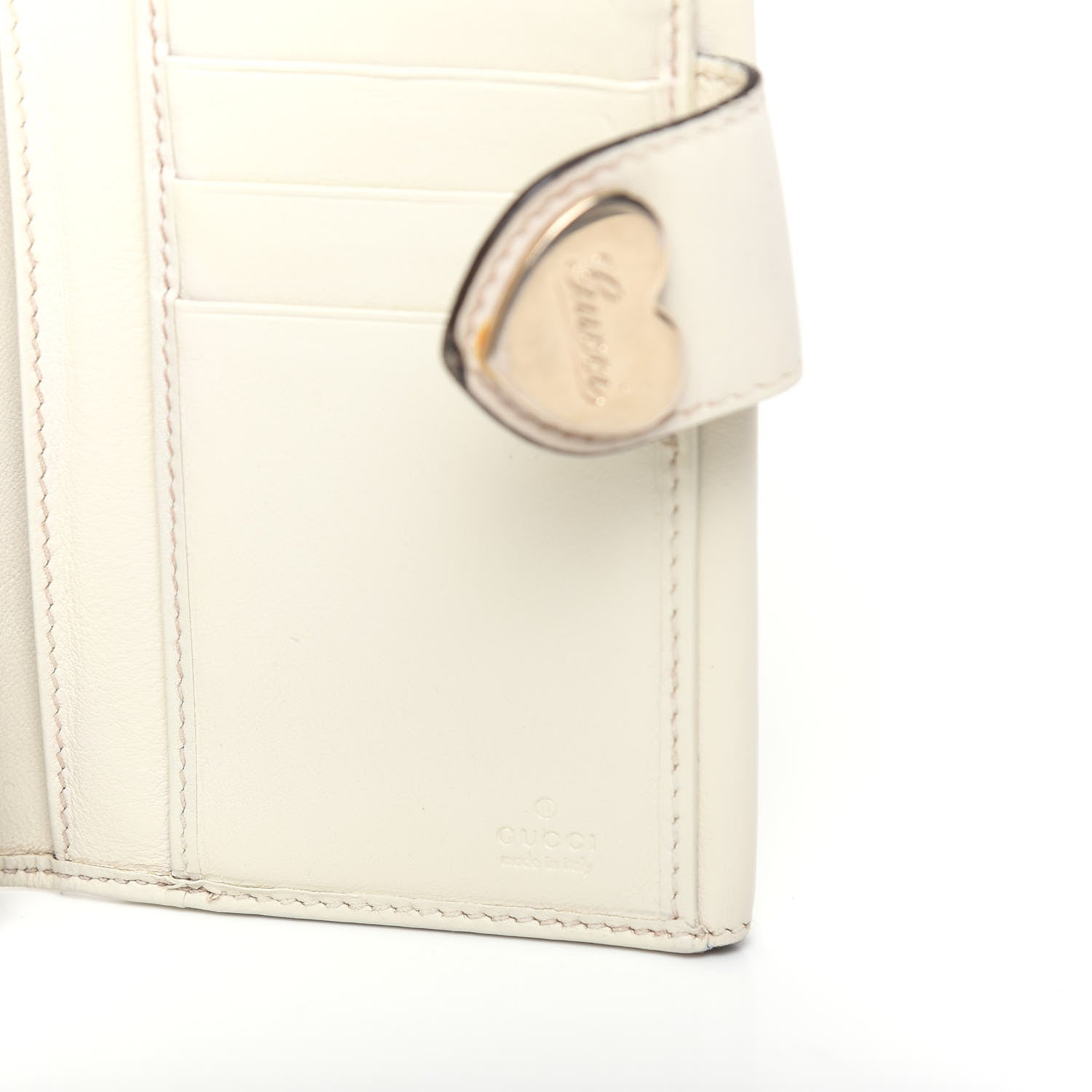 Gucci Monogram Heart Continental Wallet Off White 6 of 7