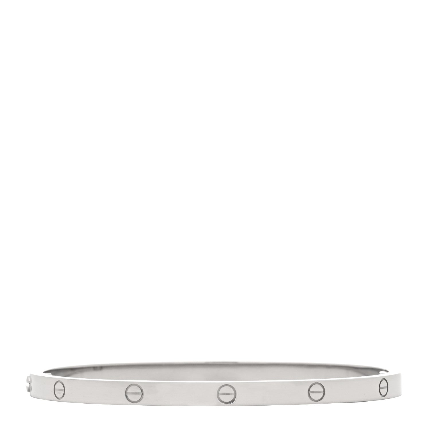 Cartier 18K White Gold Small LOVE Bracelet 16 2 of 5