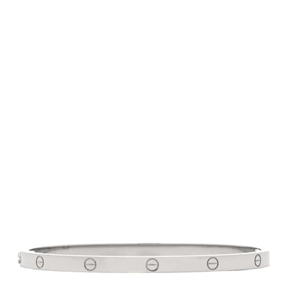 Cartier 18K White Gold Small LOVE Bracelet 16 2 of 5