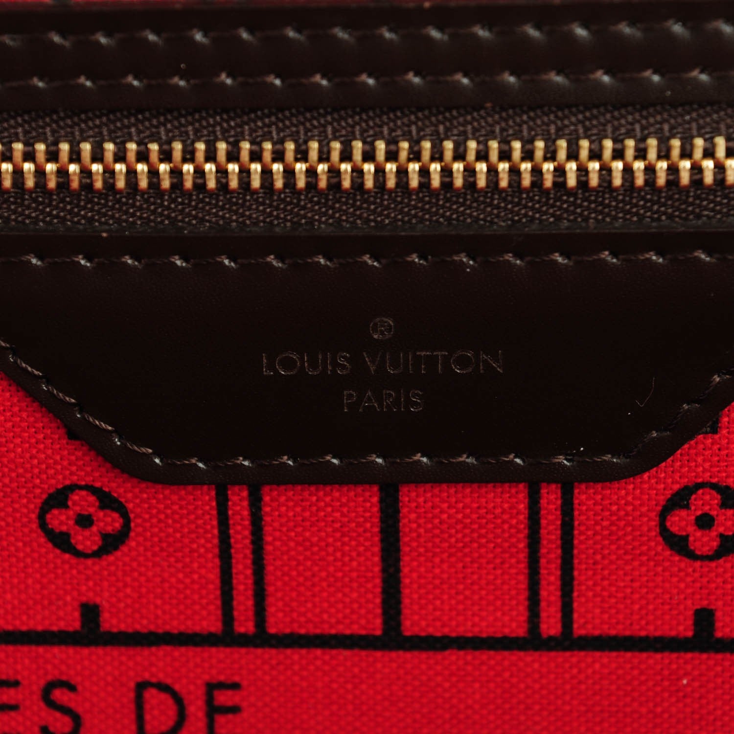 Louis Vuitton Damier Ebene Neverfull MM 7 of 10