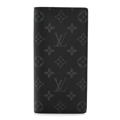Louis Vuitton Monogram Eclipse Brazza Wallet 1 of 7