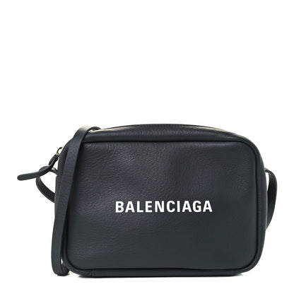 Balenciaga Smooth Calfskin Logo S Everyday Camera Bag Gris Fossile White 1 of 9