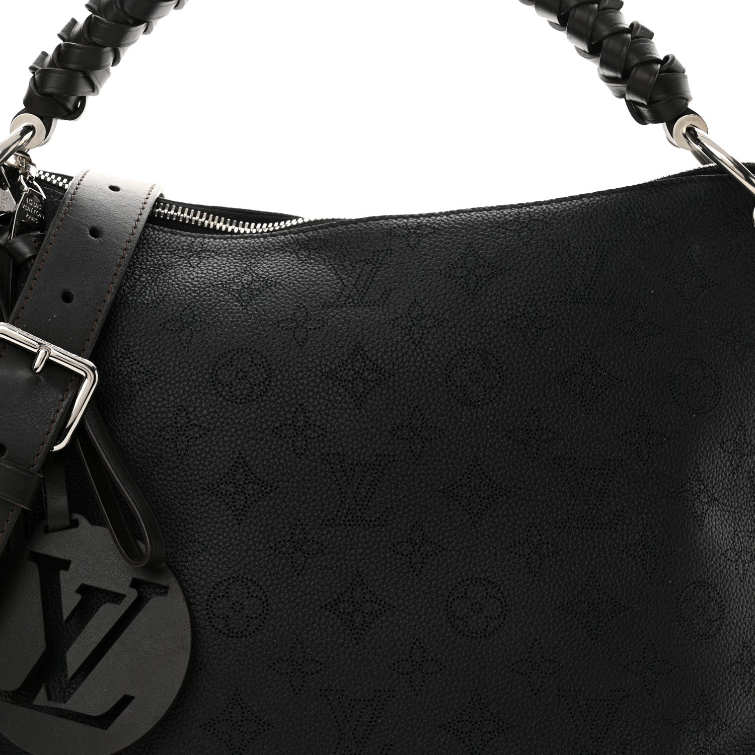 Louis Vuitton Mahina Beaubourg Hobo MM Black 7 of 10