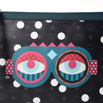 MCM Visetos Craig And Karl Beyond Snowdome Pouch Black 10 of 10
