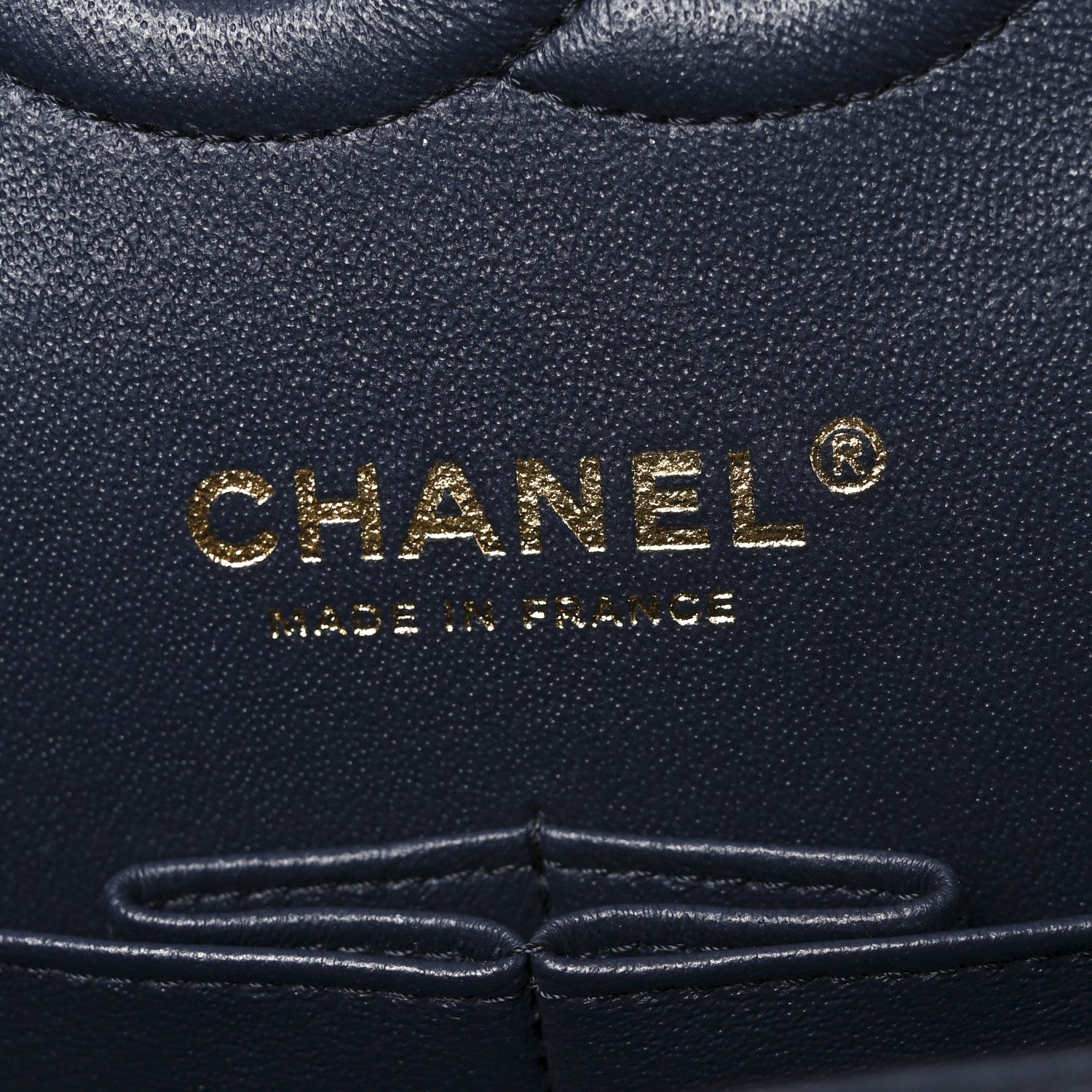 Chanel Caviar Quilted Medium Double Flap Navy 6 of 10
