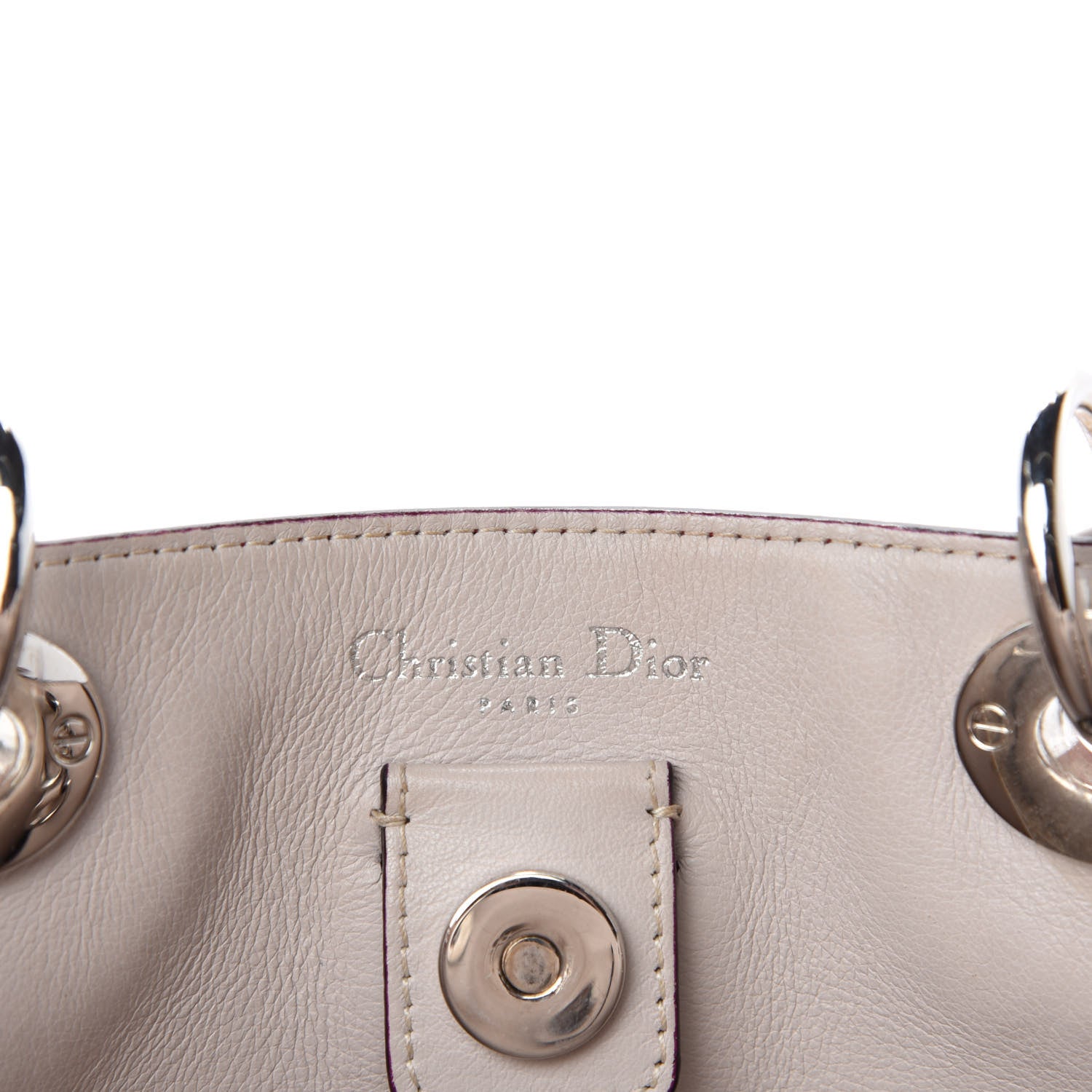 Christian Dior Smooth Calfskin Medium Diorissimo Tote Red 17 of 19