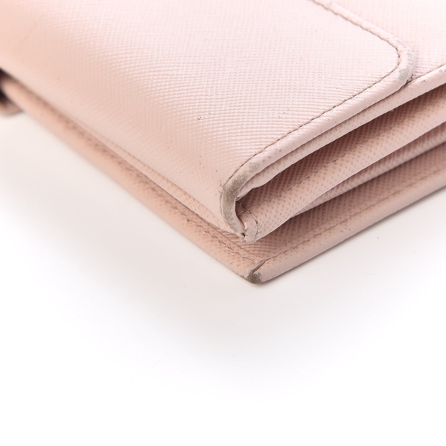 Saffiano Metal Continental Flap Wallet Cipria