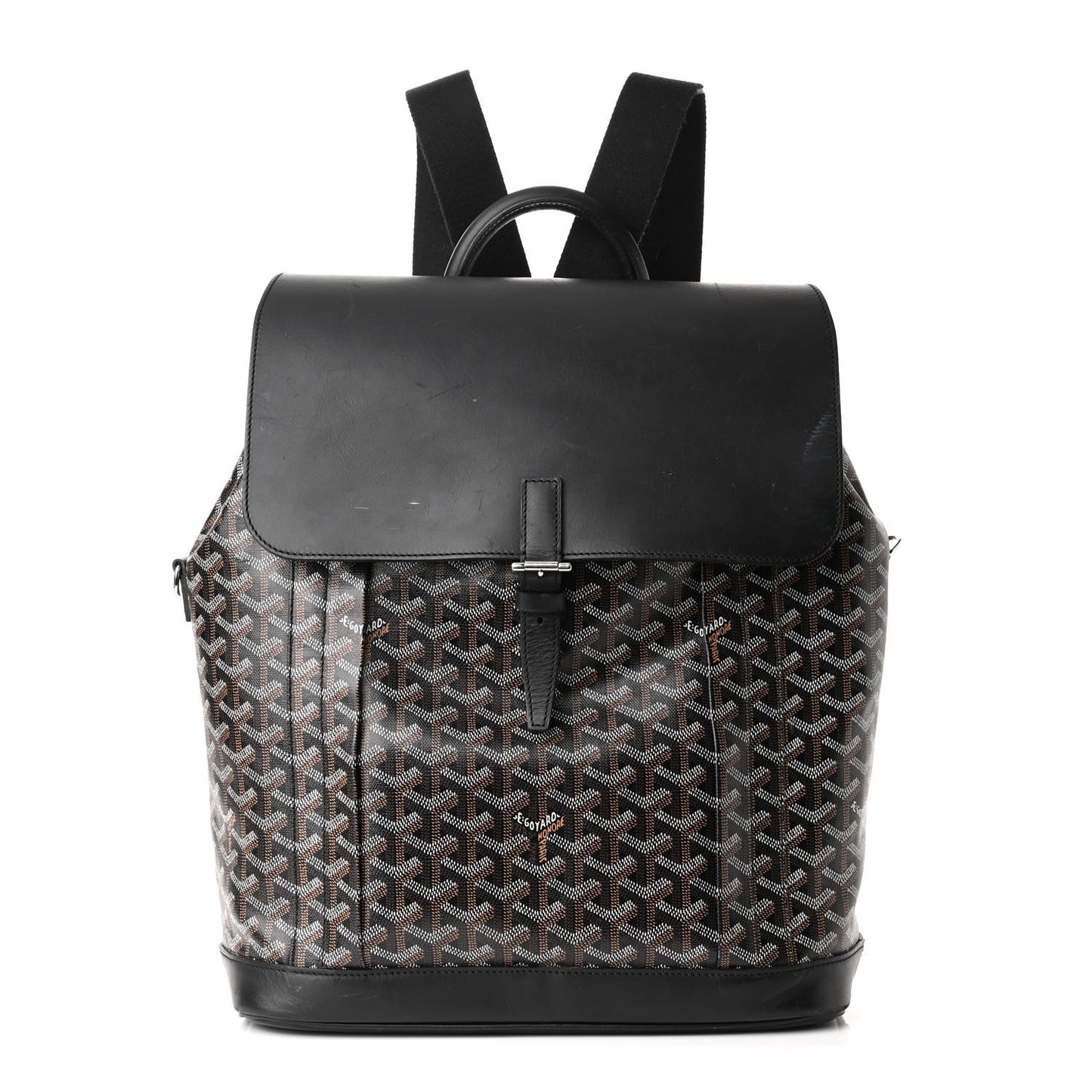Goyardine Calfskin Alpin MM Backpack Black