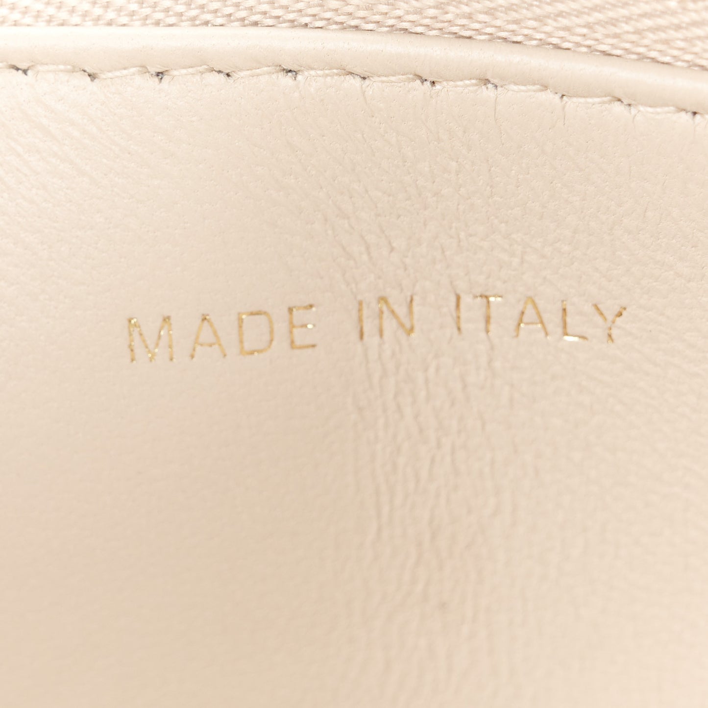 Lambskin Macrocannage Mini Miss Caro Bag Caramel Beige