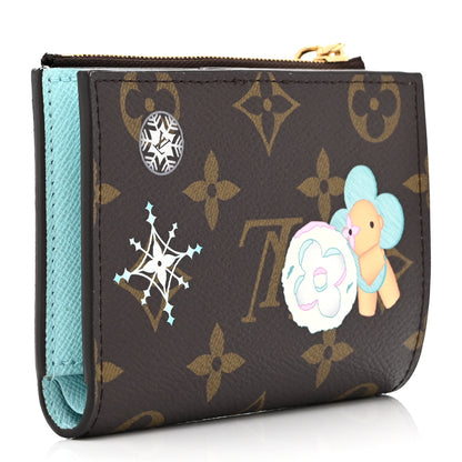 Louis Vuitton Monogram Snow Show Lisa Wallet Azur Frost 3 of 6