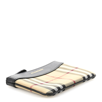 Burberry Haymarket Check Zip Pouch Black 4 of 9