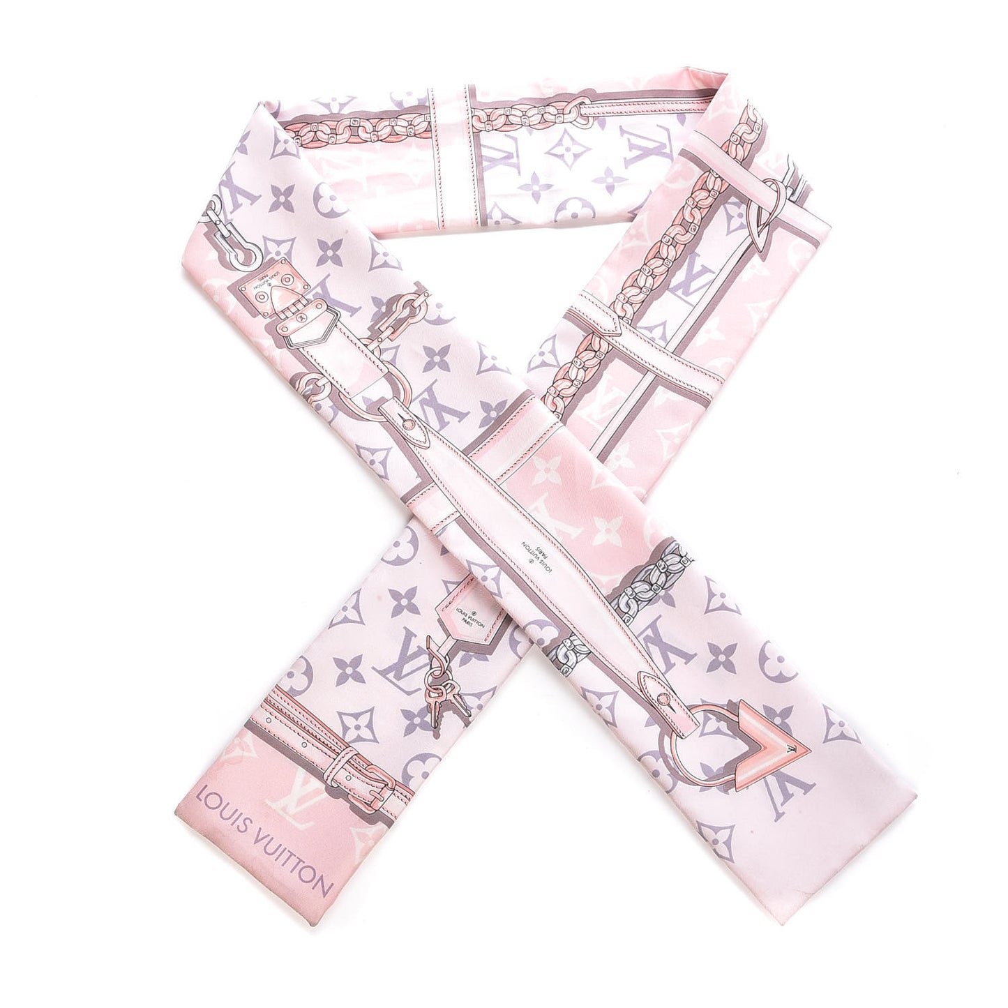 Silk Monogram Confidential Bandeau Light Pink