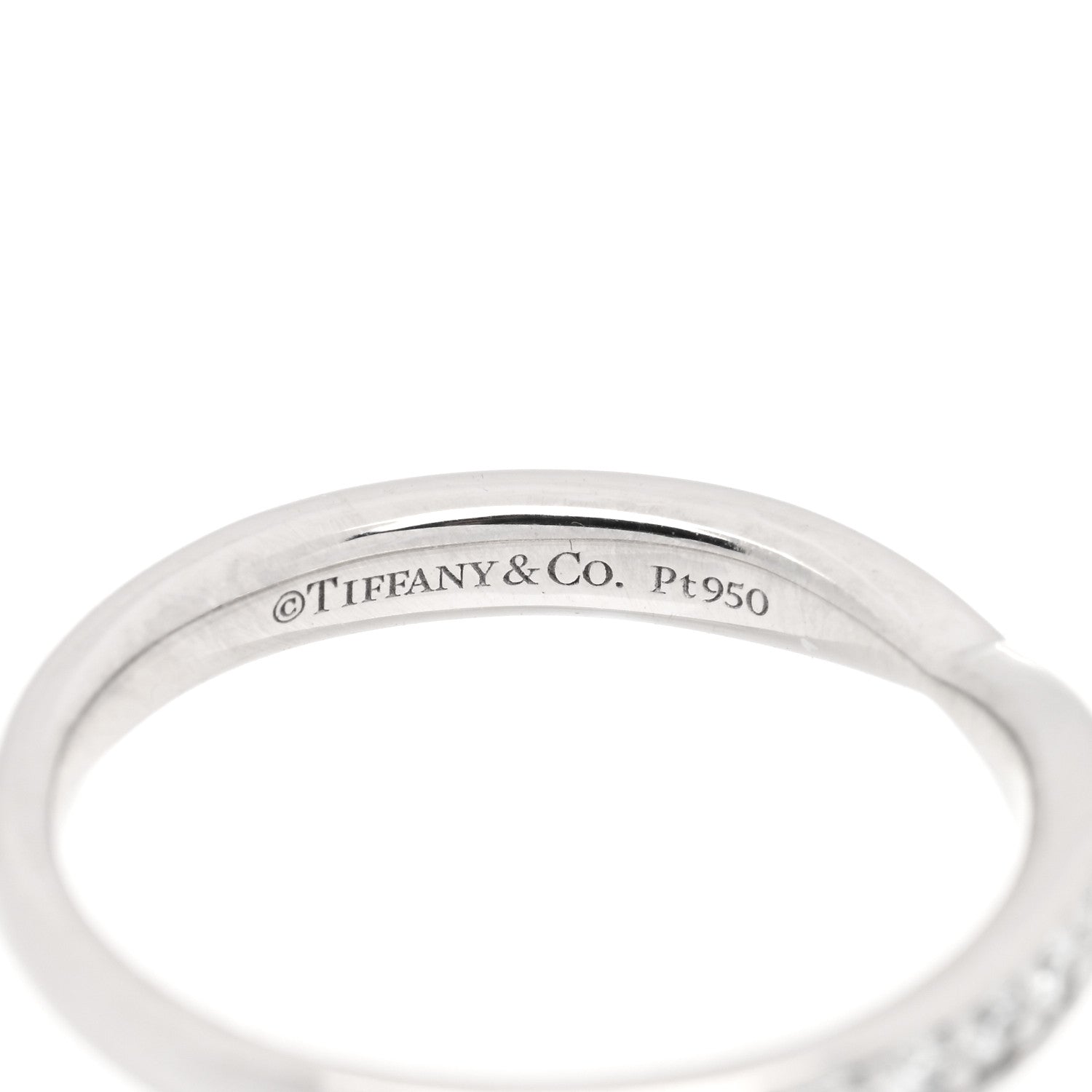 Tiffany Platinum Diamond Harmony Bead Set Band Ring 49 5 4 of 4