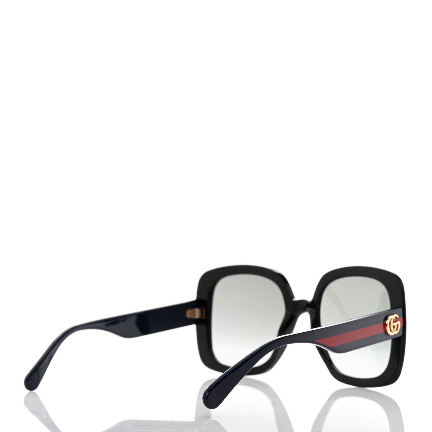 Gucci Acetate Square GG Web Sunglasses GG0714S Black 4 of 9