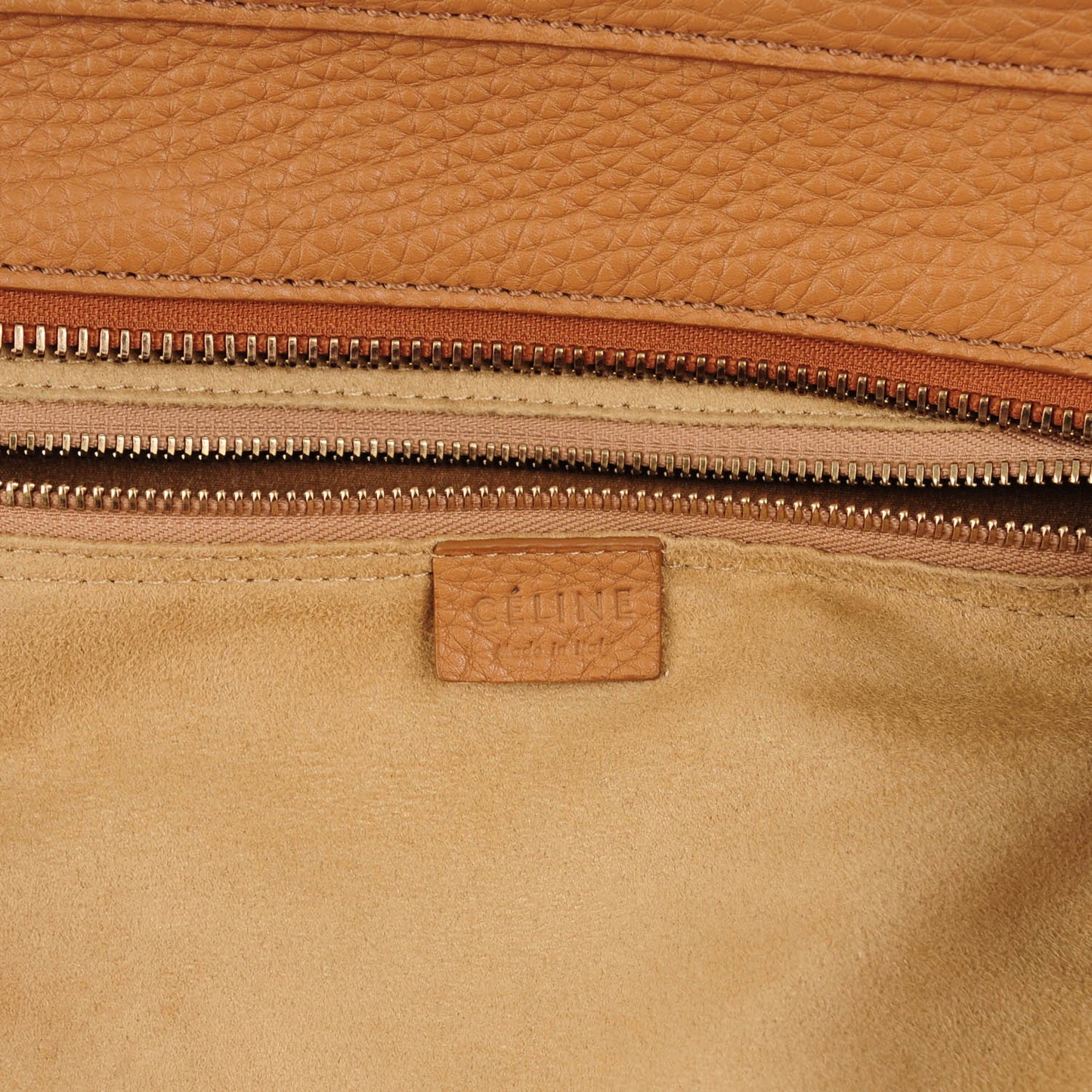 Pebbled Calfskin Mini Luggage Camel