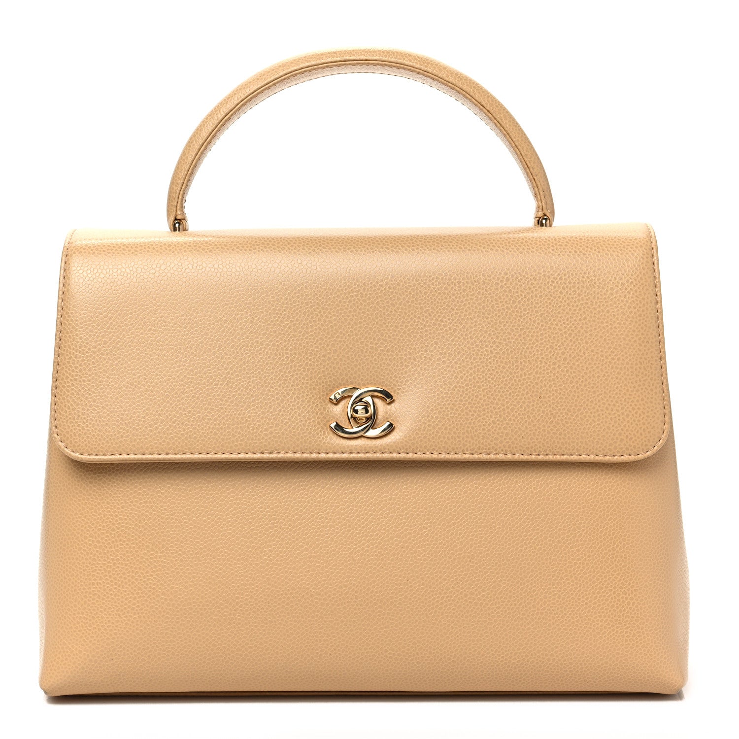 Chanel Caviar Jumbo Kelly Flap Bag Beige 1 of 8