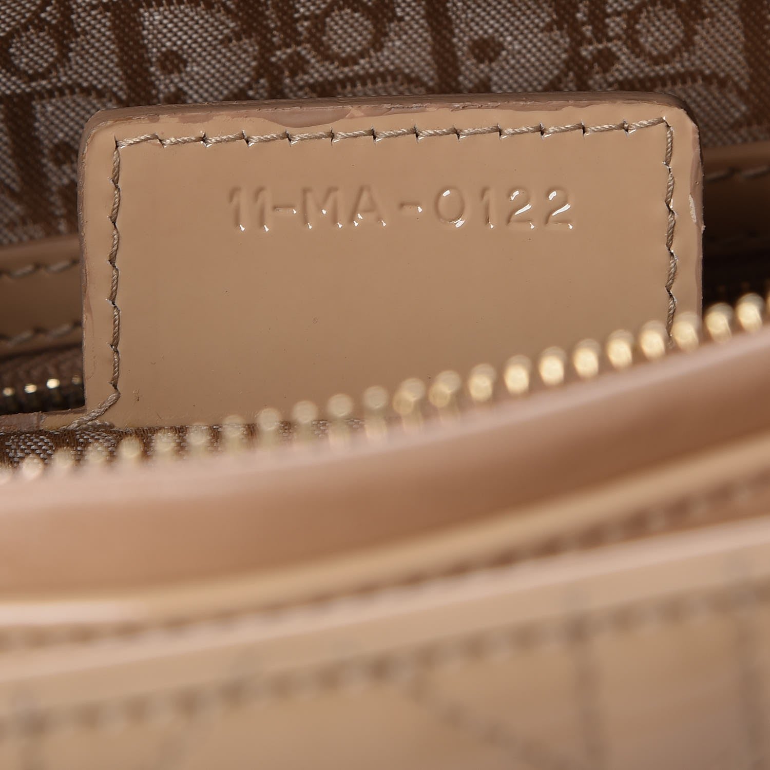Christian Dior Patent Cannage Large Lady Dior Beige 7 of 8