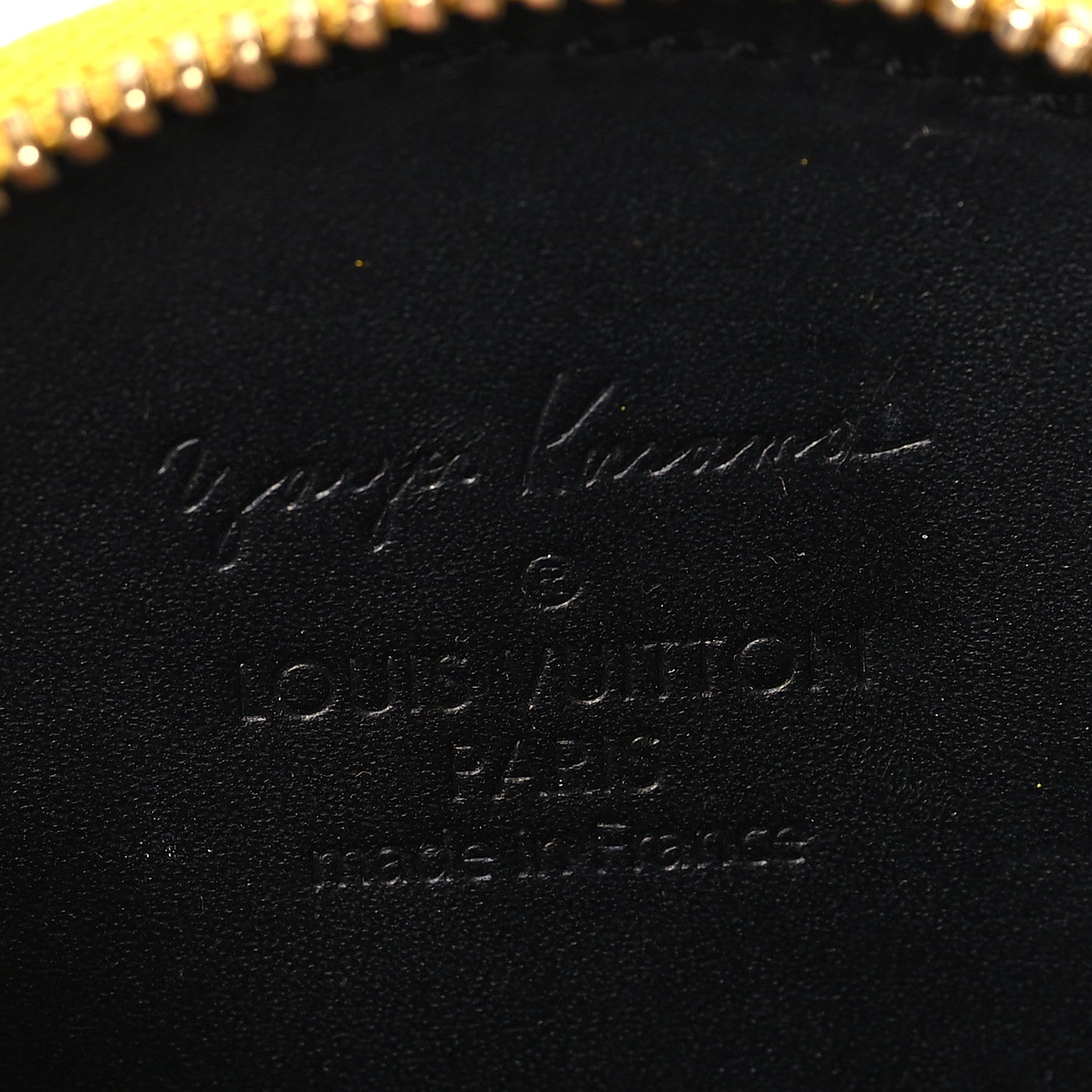 Louis Vuitton Vernis Kusama Infinity Dots Chapeau Coin Purse Yellow 7 of 9