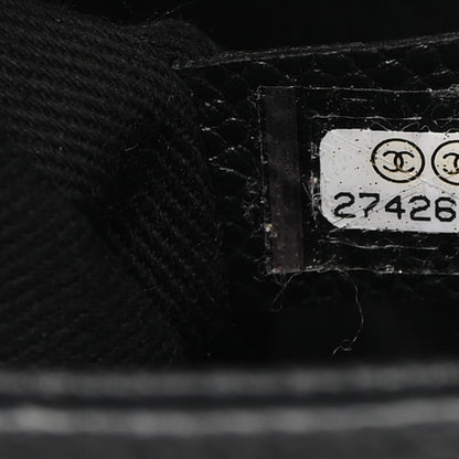 Chanel Grained Calfskin Small Stitched Flap Black 7 of 9