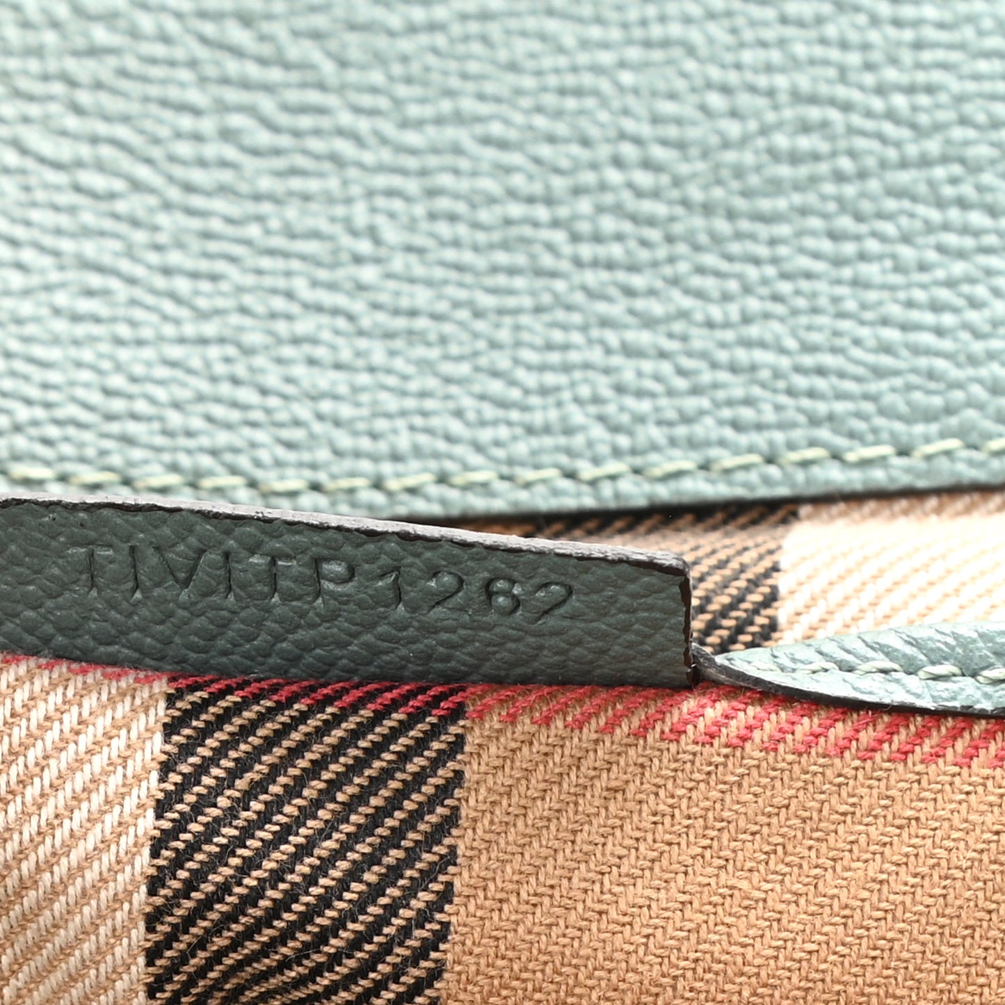 Soft Grain Calfskin Medium Buckle Tote Celadon Blue