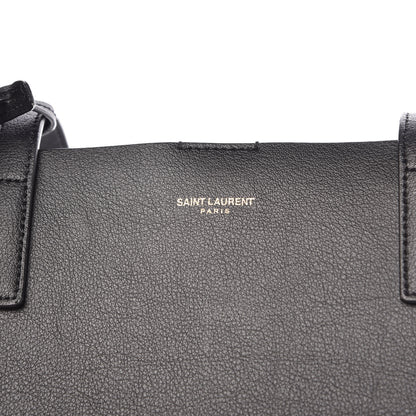 Saint Laurent Calfskin Large Shopping Tote Black 7 of 10