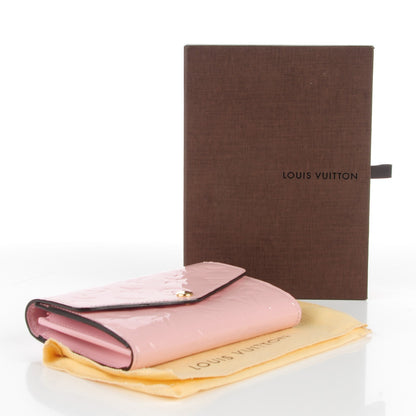 Louis Vuitton Vernis Sarah Compact Wallet Rose Ballerine 4 of 8