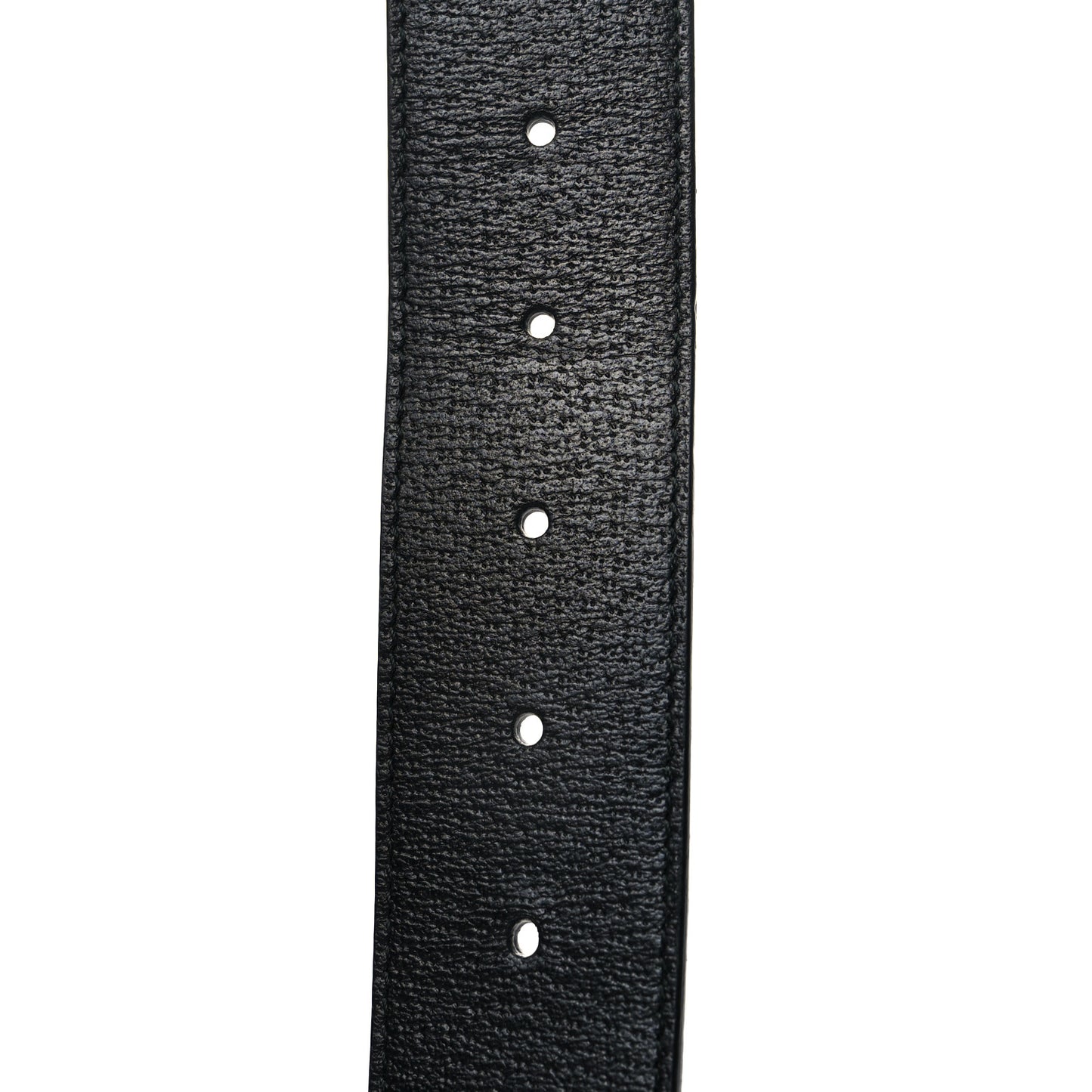 Textured Dollar Calfskin Nickel Double G 40mm Belt 95 38 Black