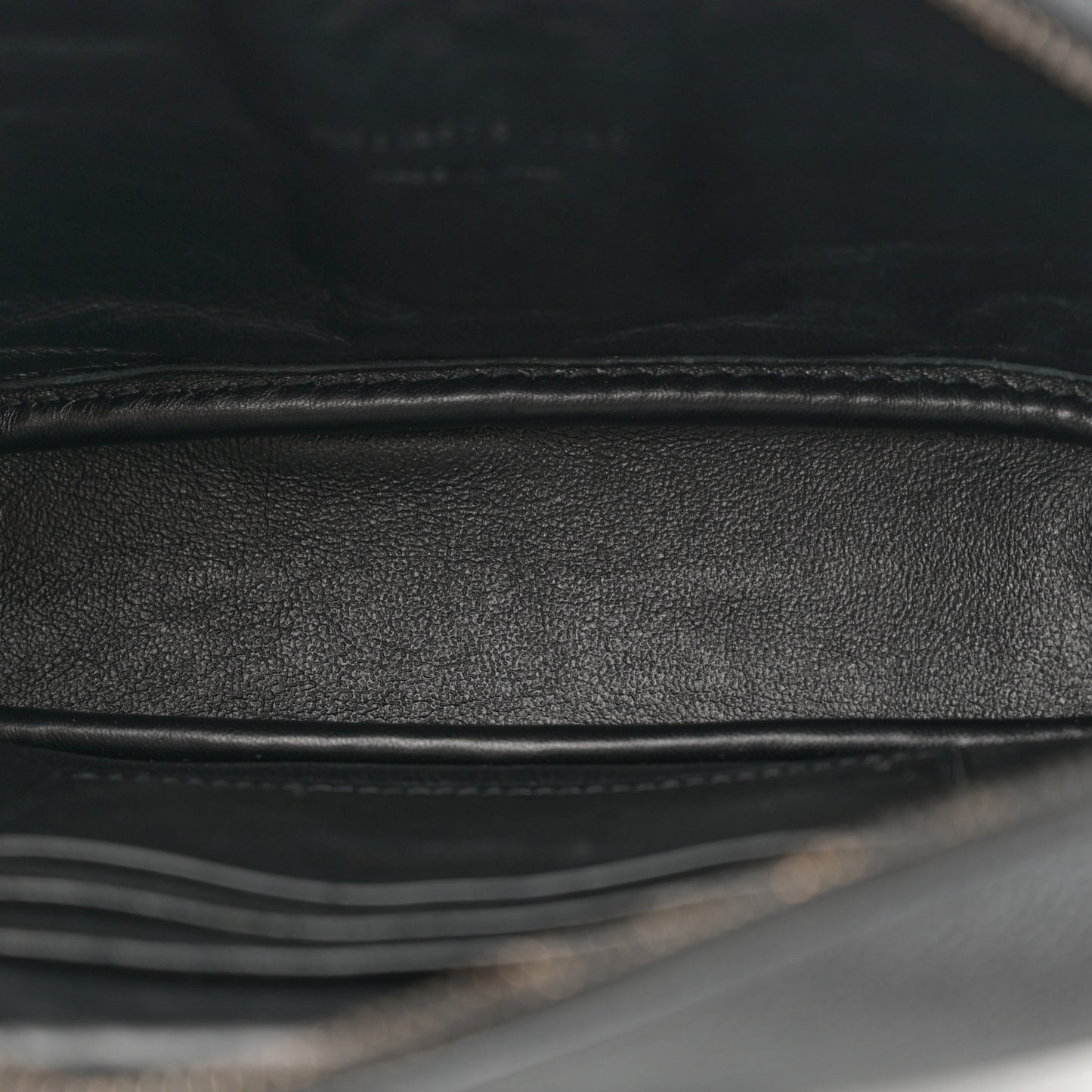 Grain De Poudre Matelasse Monochrome Monogram Mini Lou Camera Bag Black