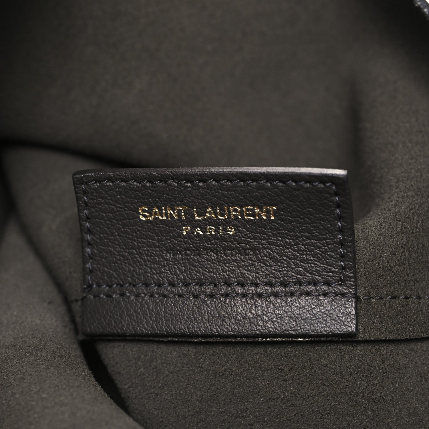 Saint Laurent Calfskin Large Shopping Tote Dark Grey 6 of 11