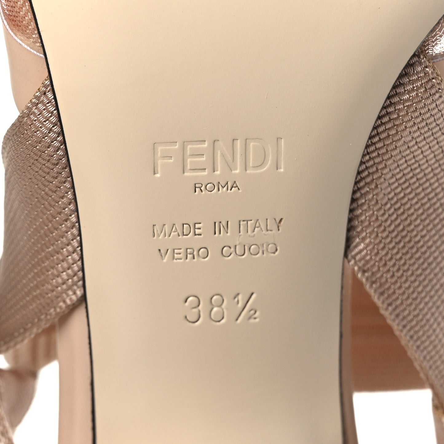 Technical Mesh FF Colibri 85mm Slingback Pumps 38.5 Rose Nudo