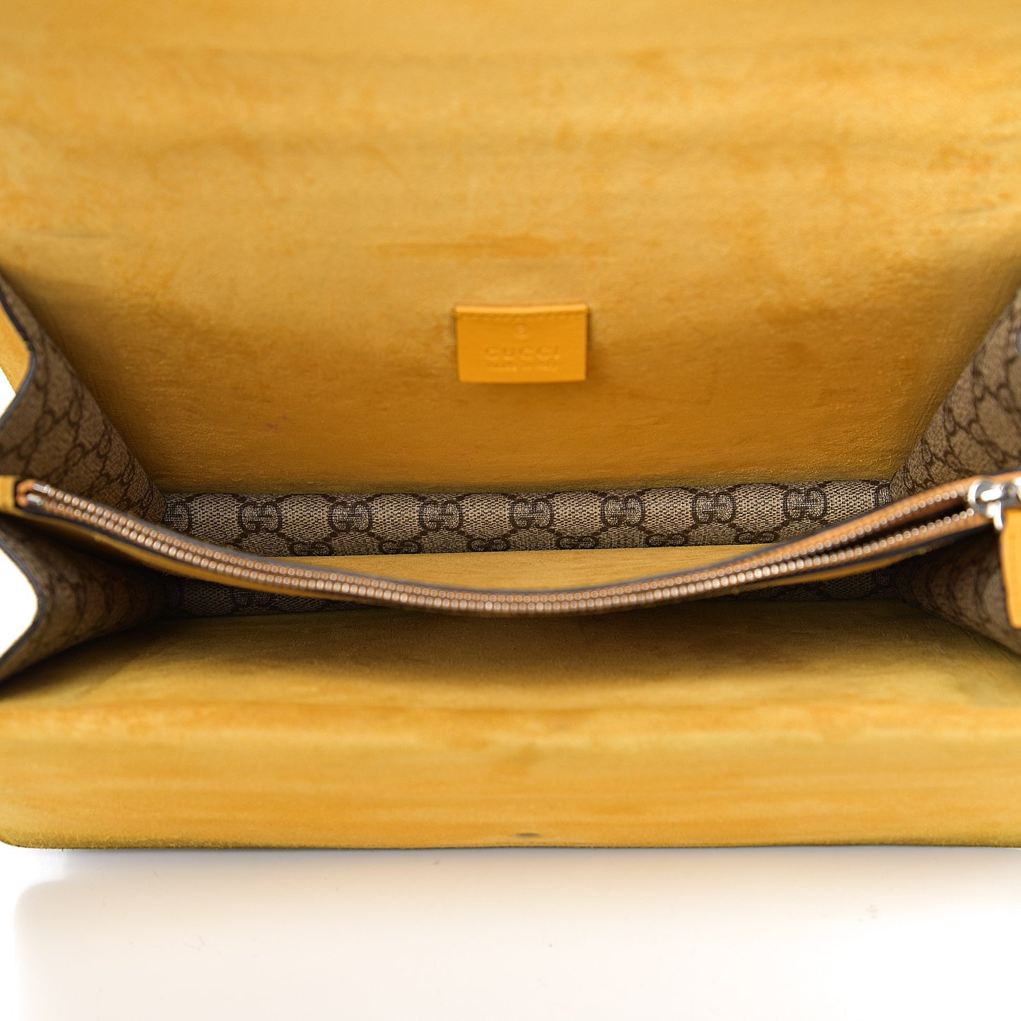 GG Supreme Monogram Medium Dionysus Shoulder Bag Yellow